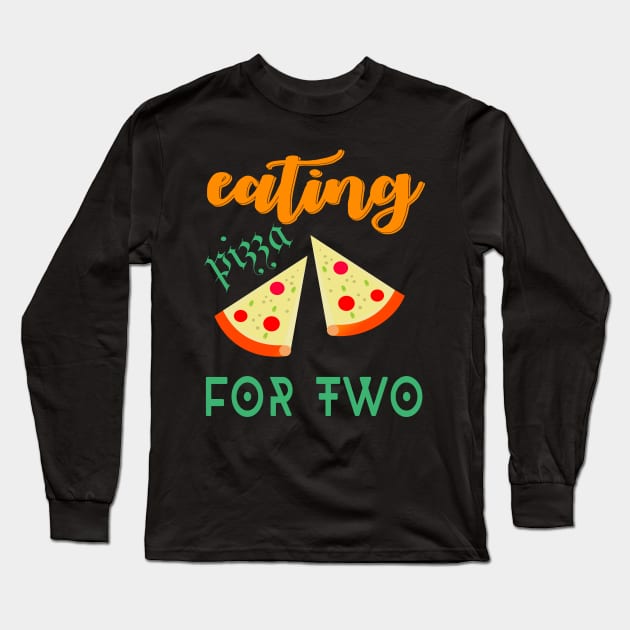 eating pizza for two Long Sleeve T-Shirt by jaml-12